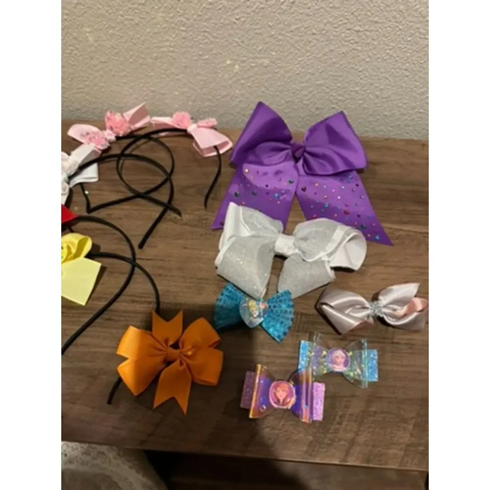Bundle of Toddler Girl Hair Accessories (Bows/Headbands)